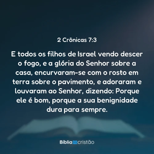 2 Crônicas 7:3