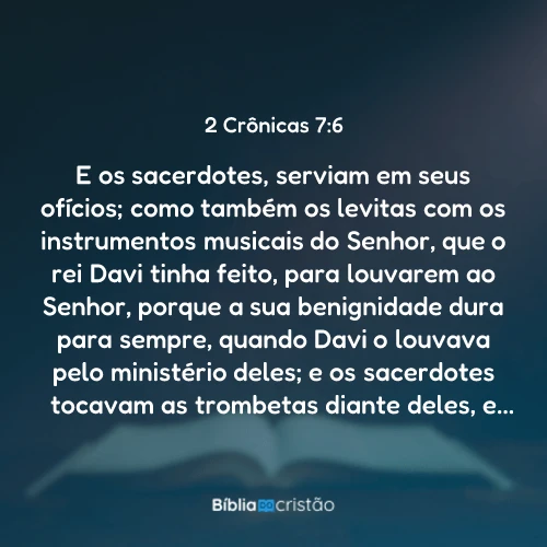 2 Crônicas 7:6