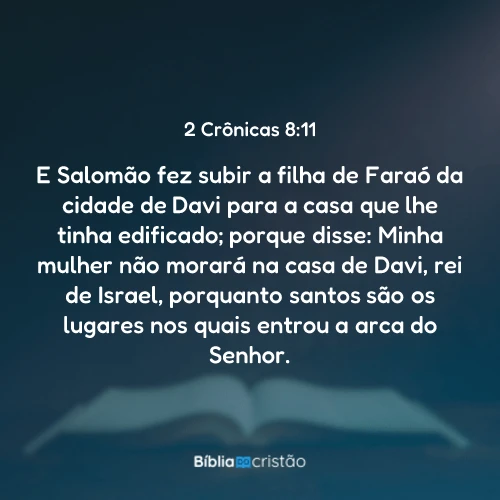 2 Crônicas 8:11