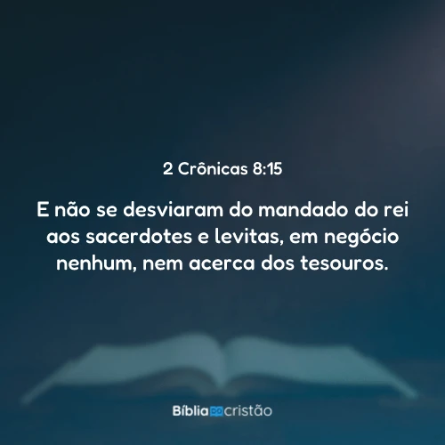 2 Crônicas 8:15