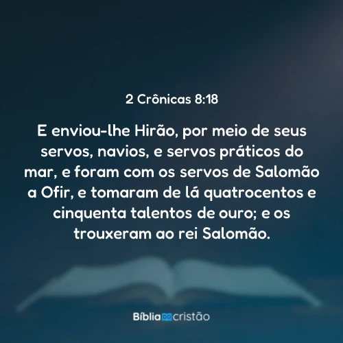 2 Crônicas 8:18