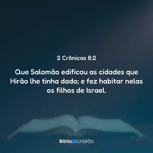 2 Crônicas 8:2