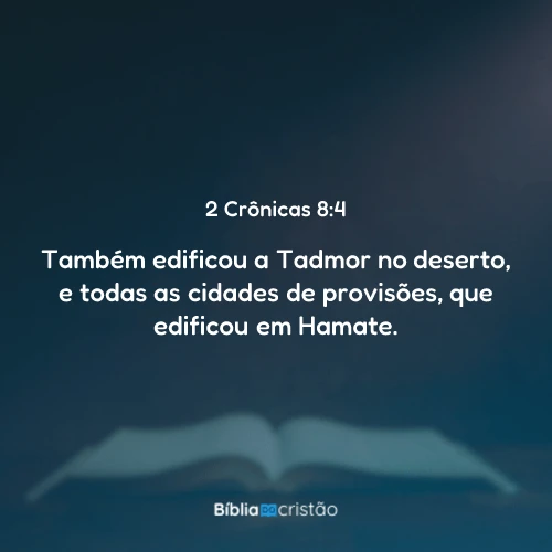 2 Crônicas 8:4