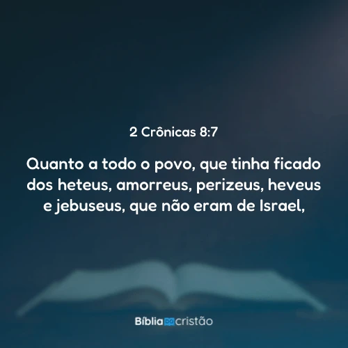 2 Crônicas 8:7