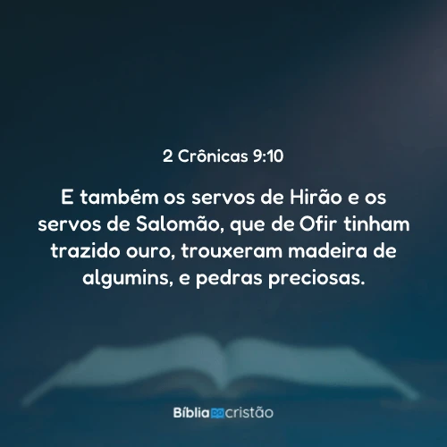 2 Crônicas 9:10