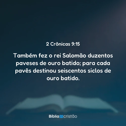2 Crônicas 9:15