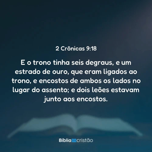2 Crônicas 9:18