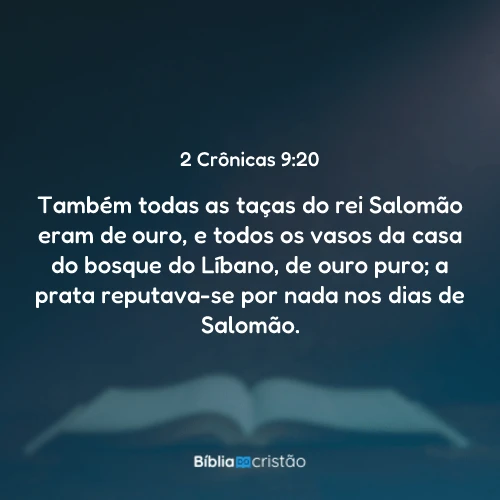 2 Crônicas 9:20