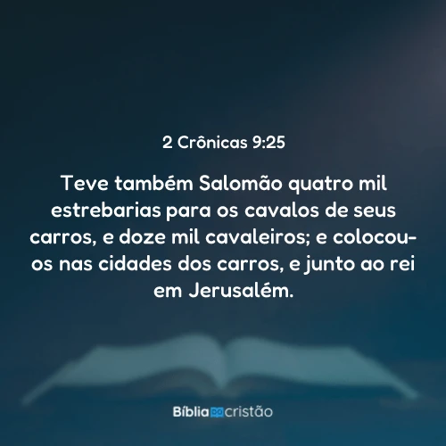 2 Crônicas 9:25