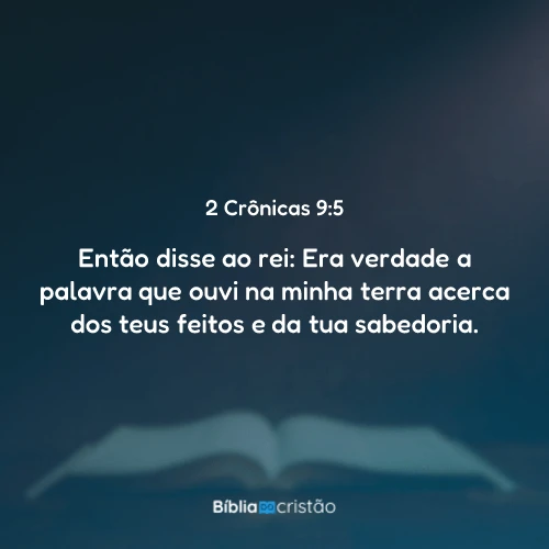 2 Crônicas 9:5