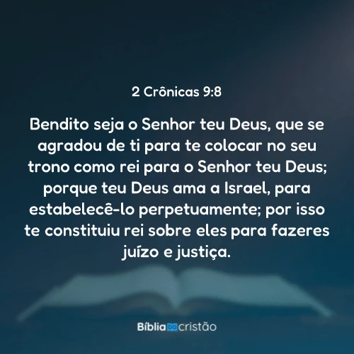 2 Crônicas 9:8