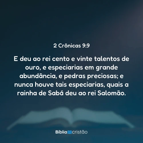 2 Crônicas 9:9