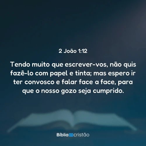 2 João 1:12