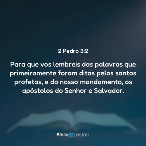 2 Pedro 3:2