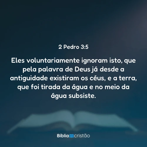 2 Pedro 3:5
