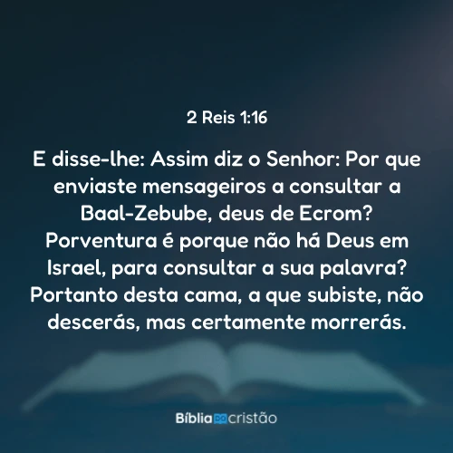 2 Reis 1:16