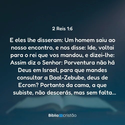 2 Reis 1:6