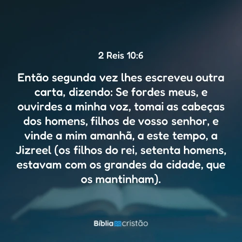 2 Reis 10:6