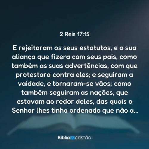 2 Reis 17:15