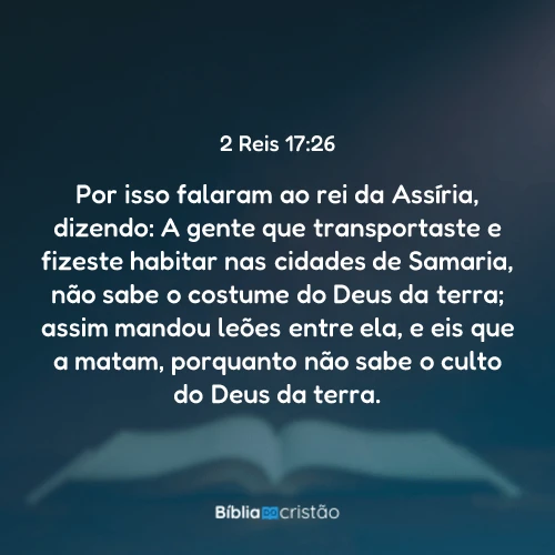 2 Reis 17:26