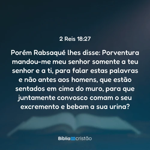 2 Reis 18:27