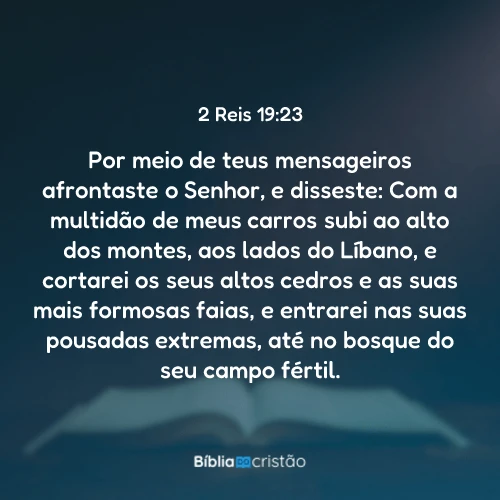 2 Reis 19:23