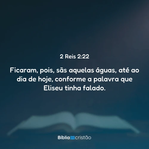 2 Reis 2:22