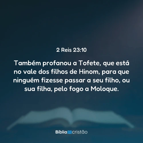 2 Reis 23:10