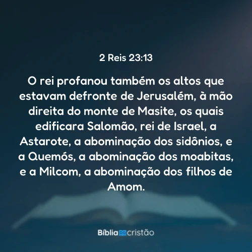 2 Reis 23:13