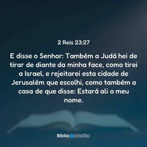 2 Reis 23:27