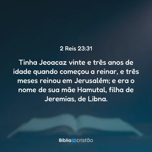 2 Reis 23:31