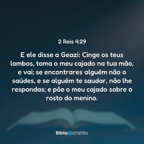 2 Reis 4:29