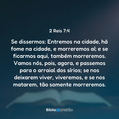 2 Reis 7:4