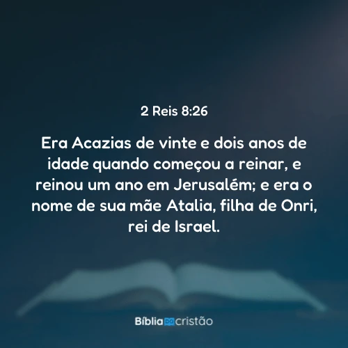 2 Reis 8:26
