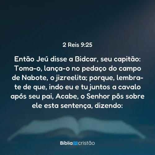 2 Reis 9:25