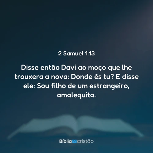 2 Samuel 1:13