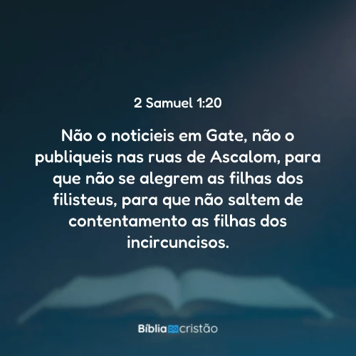 2 Samuel 1:20