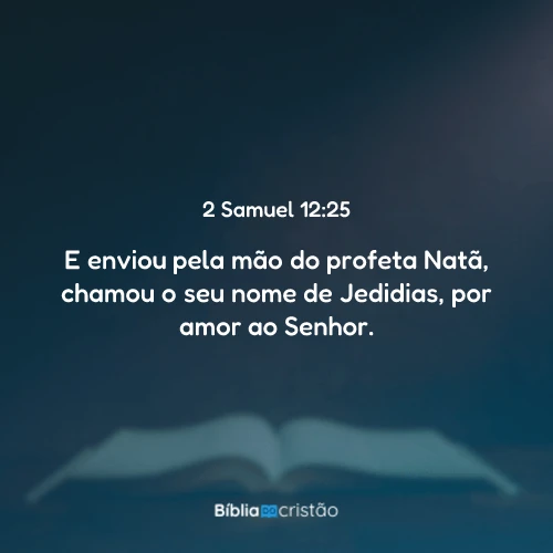 2 Samuel 12:25