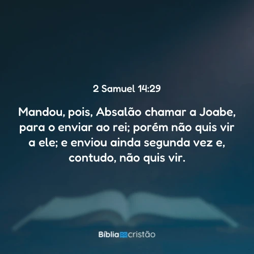 2 Samuel 14:29
