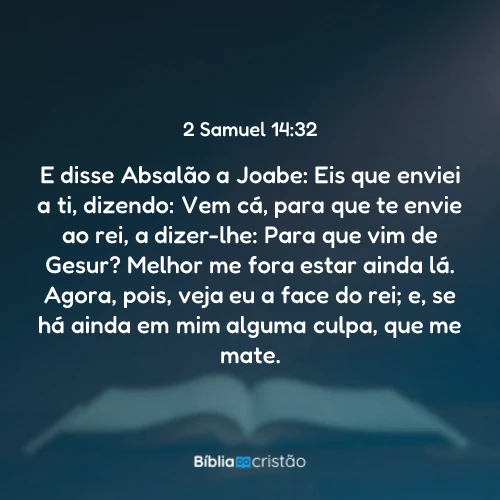 2 Samuel 14:32