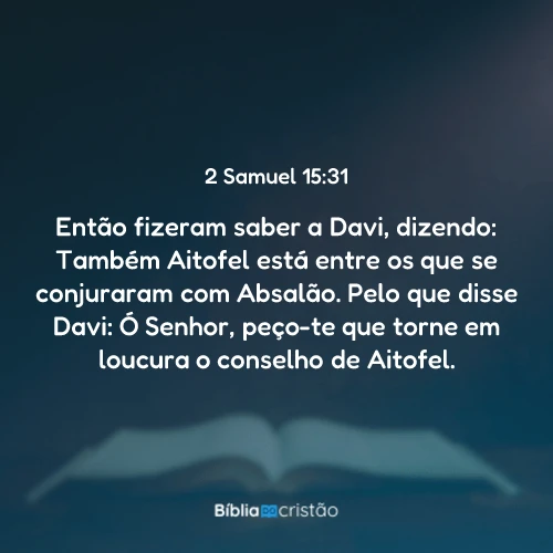 2 Samuel 15:31
