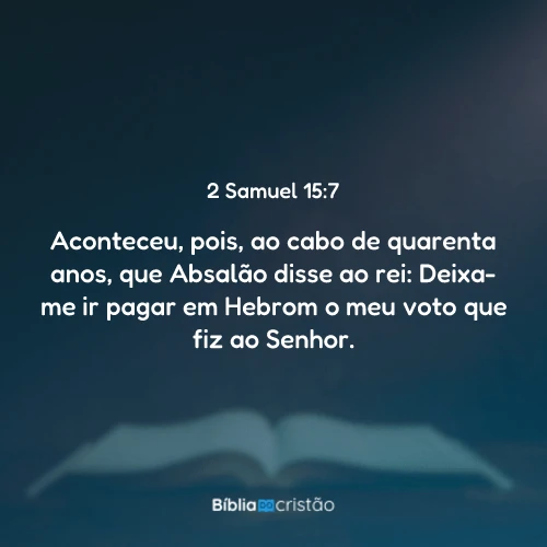 2 Samuel 15:7