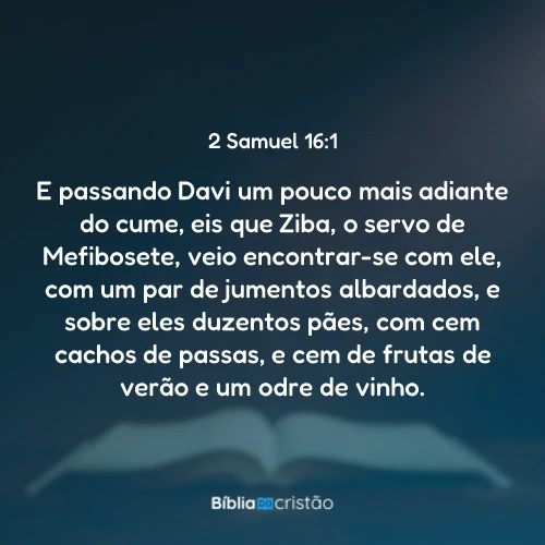 2 Samuel 16:1