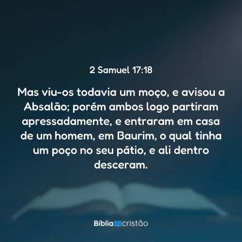 2 Samuel 17:18