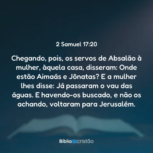 2 Samuel 17:20
