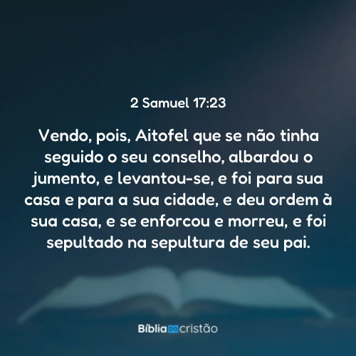 2 Samuel 17:23
