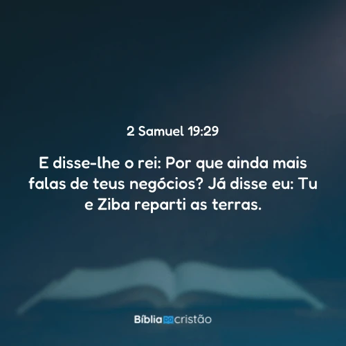 2 Samuel 19:29