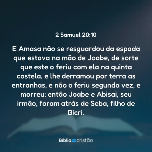 2 Samuel 20:10