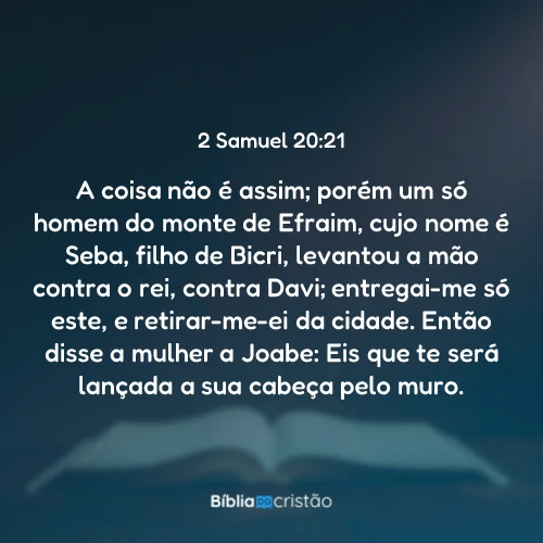 2 Samuel 20:21