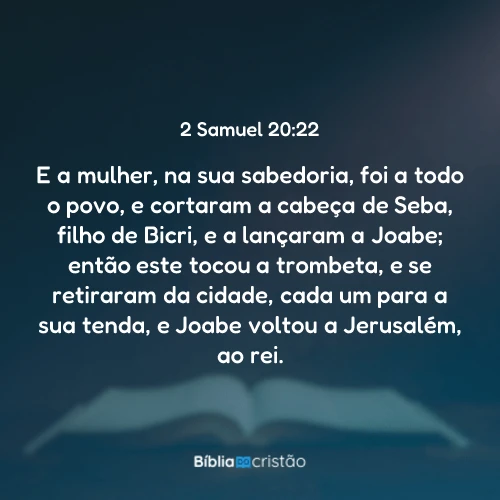 2 Samuel 20:22